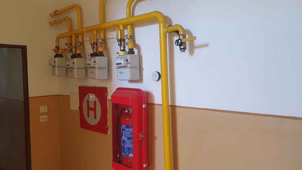 Společná chodba domu – byty 2+1 a 1+1, České Velenice